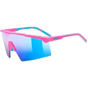 Uvex UVEX Flowline Sport Zonnebril Mat Roze met Mirror Blue Lens