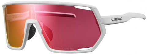 Shimano SHIMANO TECHNIUM MATTE WHITE RIDESCAPE RD Brille - robustes Vollranddesign für Radsport