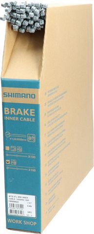 Shimano SHIMANO 100 Stück. Bremszug MTB Stahl Bremszug - Großpackung für Werkstatt und Service