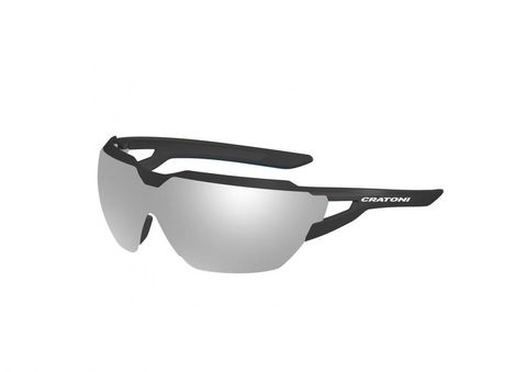 Cratoni Cratoni Sonnenbrille C-Active photochr. sw matt, Glas transp.,silber verspiegelt