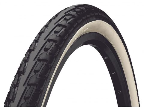 Continental Continental RideTour 26x1.75 Zoll, Drahtreifen, schwarz/weiß, 47-559, E-25, Pannenschutz, für City/Trekking, E-Bike tauglich bis 25 km/h, langlebig, Top-Grip