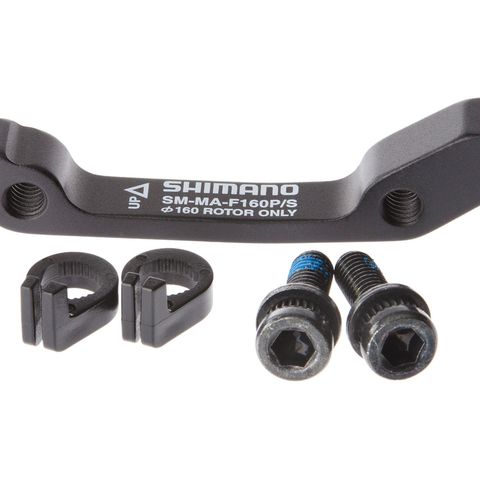 Shimano Shimano PM/IS schijfremadapter voorwiel 160mm zwart