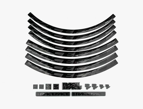 Race Face Race Face Laufrad Decal Set, XL, black schwarz - stylisches Upgrade für dein Laufrad