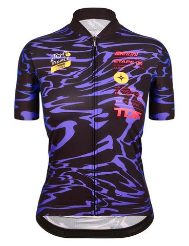 Santini Santini Tour De France PLANCHE DES BELLES FILLES Kadın Bisiklet Forması RE940L75FILLETDFF