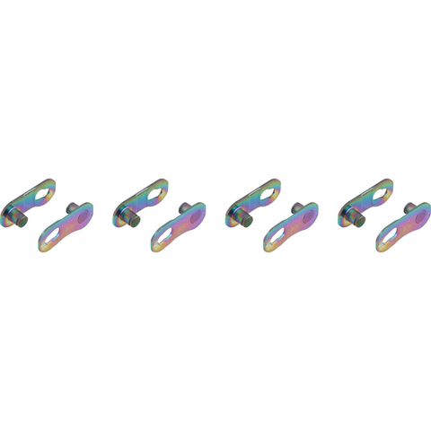 Sram SRAM PowerLock Kettenschloss für Road 12-fach - 4 Stück rainbow