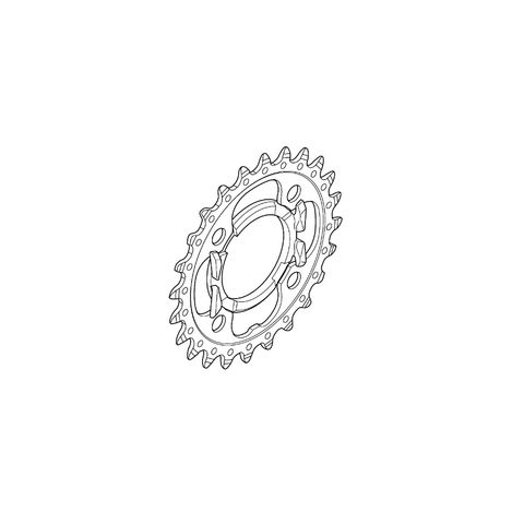 Shimano Shimano Aynakol Dişlisi FC-T521 24T 3x10S