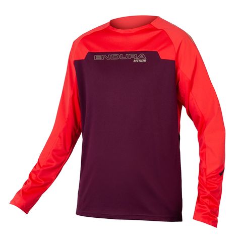 Endura Endura MT500 Burner Trikot (langarm) - Aubergine S
