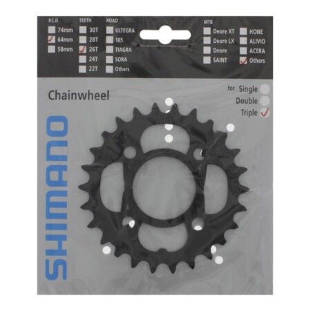 Shimano Shimano Aynakol Yaprak Acera FC-M391 / M430   64mm BCD 26T