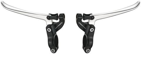 Tektro Tektro FL750 Bremshebel-Set - 3-Finger, Schwarz/Silber