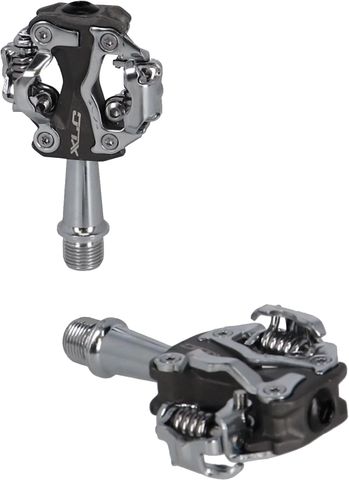 XLC XLC System-Pedale PD-S15 zweiseitig - SPD kompatibel - silber-schwarz