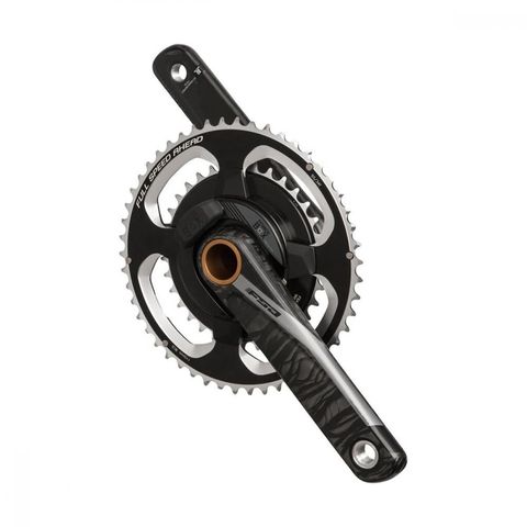 Fsa FSA Kurbelgarnitur Powerbox Road Carbon 180 mm Schwarz - präzise Leistungsmessung