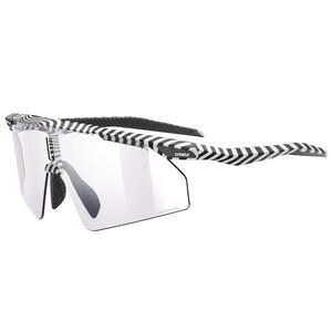Uvex UVEX Pace Ultra V Sport Zonnebril Mat Zwart/Wit Met Mirror Silver Lens
