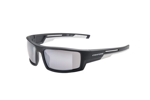 Cratoni Cratoni Sonnenbrille Raw black matt Glas smoke silber verspiegelt