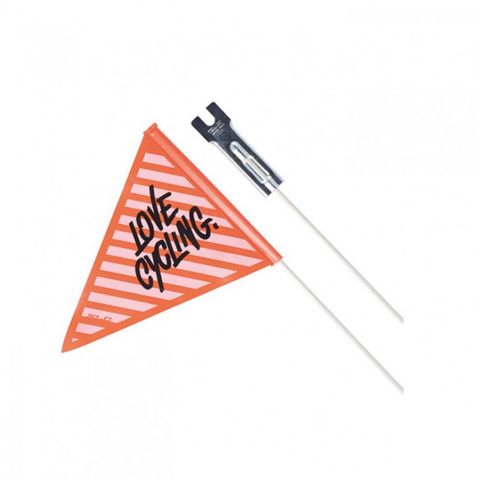 XLC XLC Sicherheitswimpel XLC SF-C01 zweiteilig, schwarz/orange Love-cycling