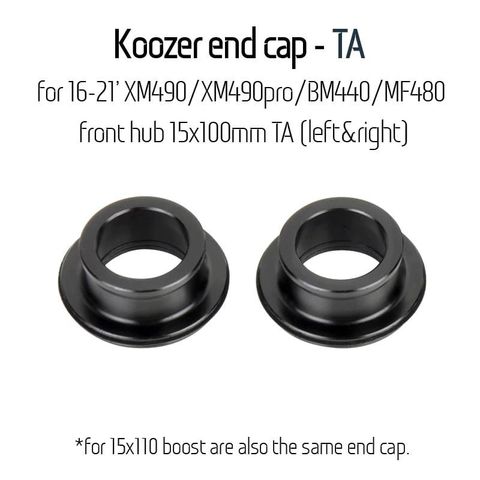 Koozer Koozer XM490 15x100mm Ön Göbek Sokma Mil (Thru Axle) Adaptör