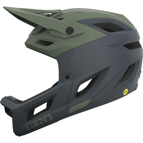 Giro Giro Coalition Spherical MIPS Fullface-Helm matte hedge green dark shark 51 - 55 cm