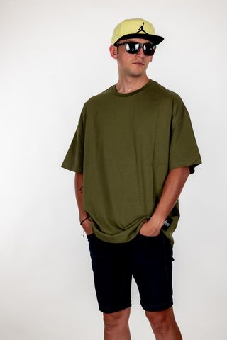 Pyke Yeşil Pyke Oversize Tişört - STD / L