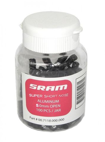 Sram SRAM Kabelenden kurz 4 mm schwarz 100er Pack - saubere Schaltzug-Abschlüsse