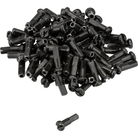 DT Swiss DT Swiss Pro Lock® Messing-Nippel 1,8 mm / 2,0 mm - 100 Stück schwarz 12 mm / 1,8 mm Durchmesser