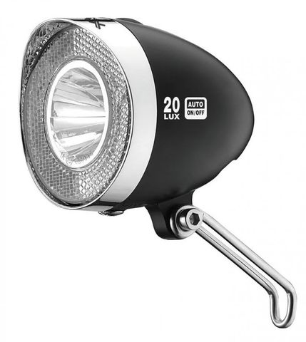 XLC XLC Scheinwerfer LED Retro Reflektor 20Lux Schalter schwarz STVZO