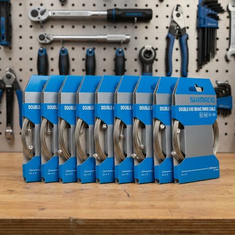 Shimano SHIMANO 10 Stück. Bremszug-Set MTB/Road Stahl Bremszug - für Rennrad und Mountainbike