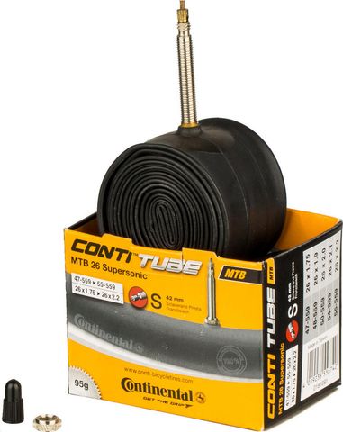 Continental Continental Schlauch MTB 26 Supersonic SV 47-559 bis 55-559 26 x 1,75-2,2 SV 42 mm 42 mm