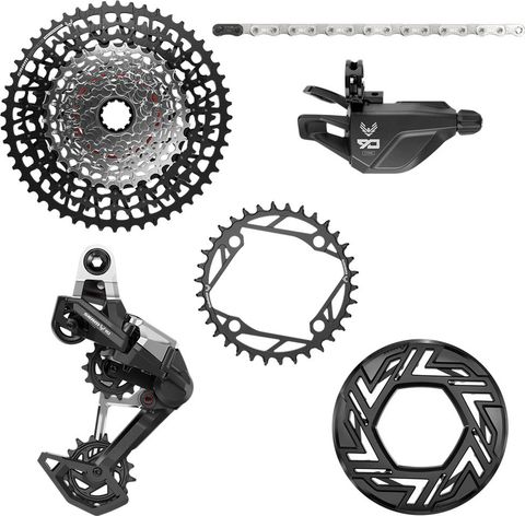 Sram SRAM Eagle 90 T-Type E-MTB Gruppe 1x12-fach silver black ohne 10-52 ohne ohne Kettenblatt