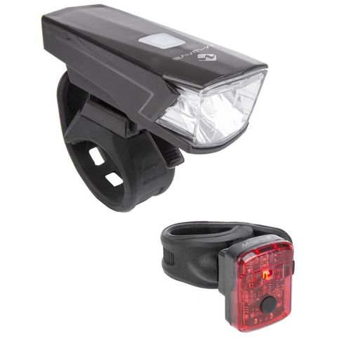 M-Wave MWave M-WAVE Atlas K 15 USB Akku-Beleuchtungsset - 30 Lux StVZO