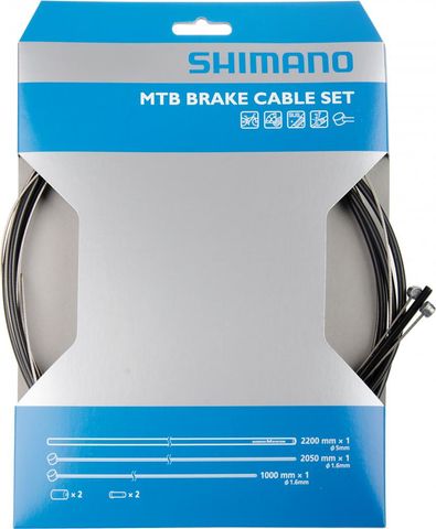 Shimano Shimano MTB Bremszugset Y80098021 - Edelstahl Schwarz
