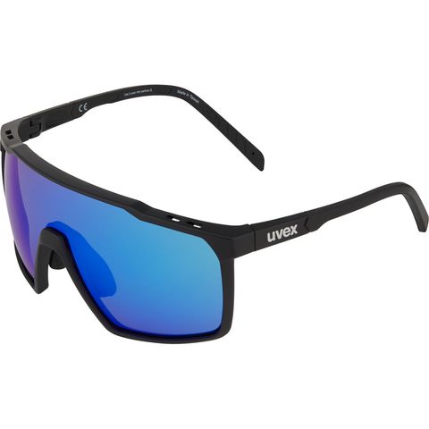 Uvex uvex mtn perform S Sportbrille black matt mirror blue