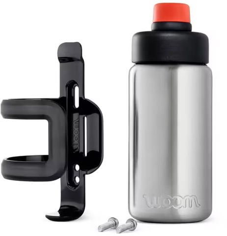 woom GLUG Stainless Steel Bottle + Bottle Cage