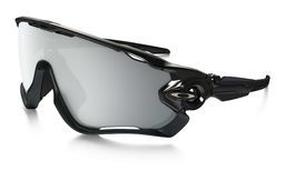 Oakley OAKLEY Jawbreaker Fietsbril Zwart Chrome Iridium Lens