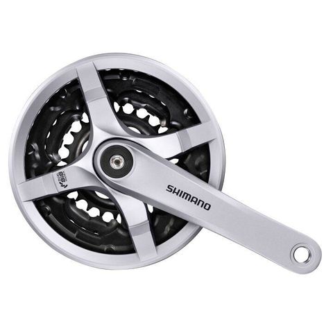 Shimano Shimano Tourney FC-TY501 Aynakol 3x6/7/8 | 48-38-28T | 170 mm | Gümüş |