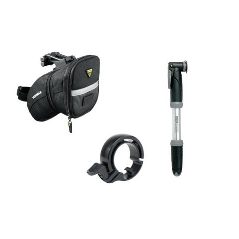 Topeak Topeak Aero Wedge Pack  Zadeltas Set + Topeak Mini Dual + Knog Oi Zadeltasje