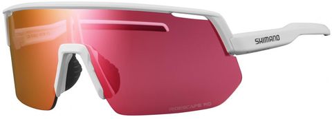 Shimano SHIMANO TECHNIUM L MATTE WHITE RIDESCAPE L MATT - leichte Performance-Radsportbrille