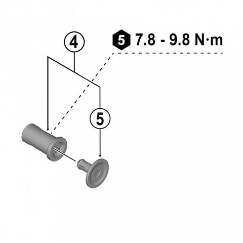 Shimano SHIMANO Plattenachse+Abdeckung für RD-M9250 Ersatzteil - passend für Shimano RD-M9250 Schaltwerk