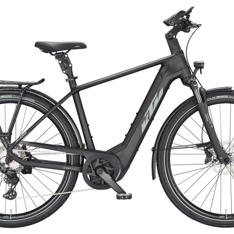 Ktm KTM MACINA STYLE 730 Diamant zwart mat (grijs+oranje) H 46cm