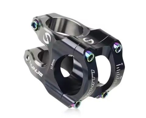 Lunje Lunje 31.8x35mm Alüminyum Gidon Boğazı Siyah-Gri