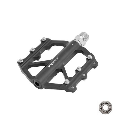 İmpact Impact CREEP Alüminyum Bisiklet Pedalı Tek Rulmanlı Siyah PDL-233