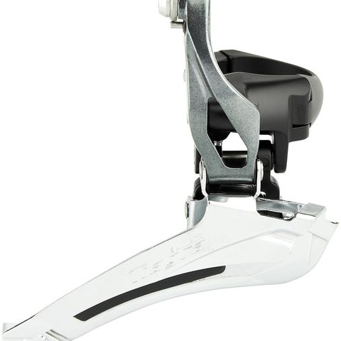 Shimano Shimano Tiagra FD-4700 voorderailleur 2x10-speed klem Down-Pull grijs 31,8/28,6mm Adapter