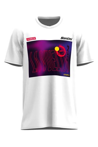 Santini Santini BARCELONA La Vuelta Özel Seri Tişört RE499COTLV23BCN