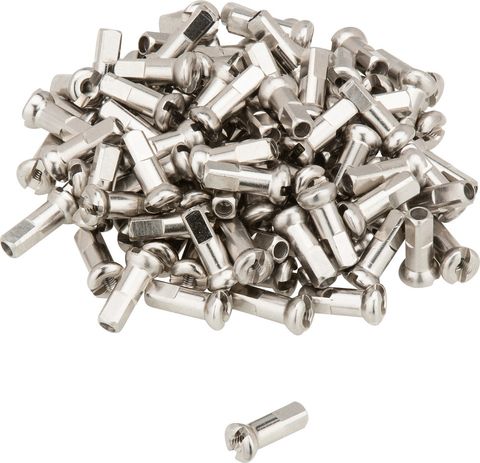 DT Swiss DT Swiss Pro Head Messing-Nippel 2,0 mm - 100 Stück silber
