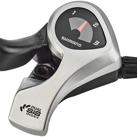 Shimano Shimano Tourney SL-TX50 duimschakelaar 3-speed links SIS zilver/zwart