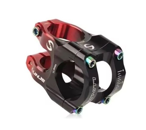 Lunje Lunje 31.8x35mm Alüminyum Gidon Boğazı Kırmızı-Siyah