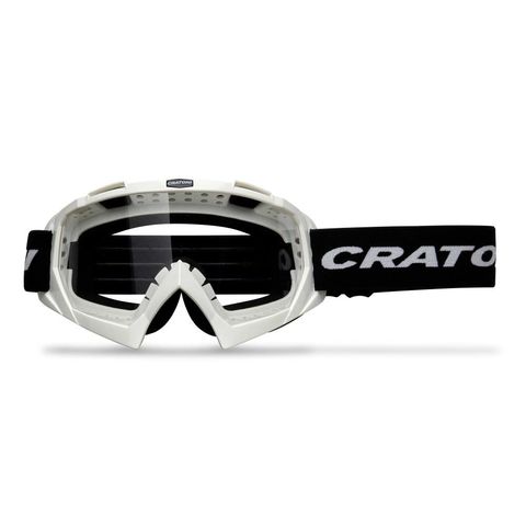 Cratoni Cratoni MTB Brille C-Rage weiß glanz Scheibe transparent
