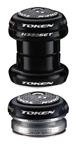 Token TOKEN Steuersatz hEGGset AHead 2in1 1 1/8" schwarz (34/41mm)