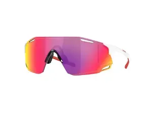 Oakley OAKLEY Cybr Dyno Sport Zonnebril Prizm Road Lens Polished Wit