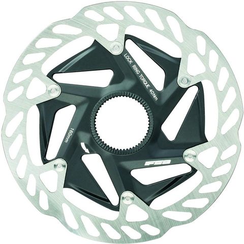 Fsa FSA Bremsscheibe K-Force WE Centerlock 160 mm Schwarz/silber - leistungsstarke Bremskontrolle