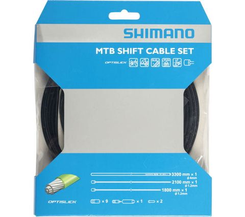 Shimano Shimano MTB Schaltzug-Set Optislick, 3300 mm Hülle - schwarz