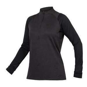 Endura ENDURA SingleTrack Fleece MTB Fietsshirt Lange Mouwen Zwart Dames